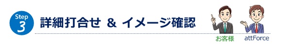 詳細打合せ＆イメージ確認