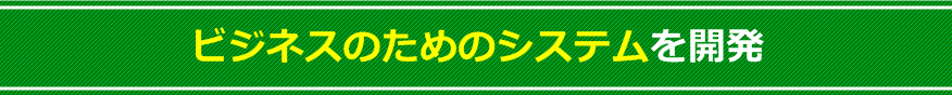 ビジネスのためのシステムを開発